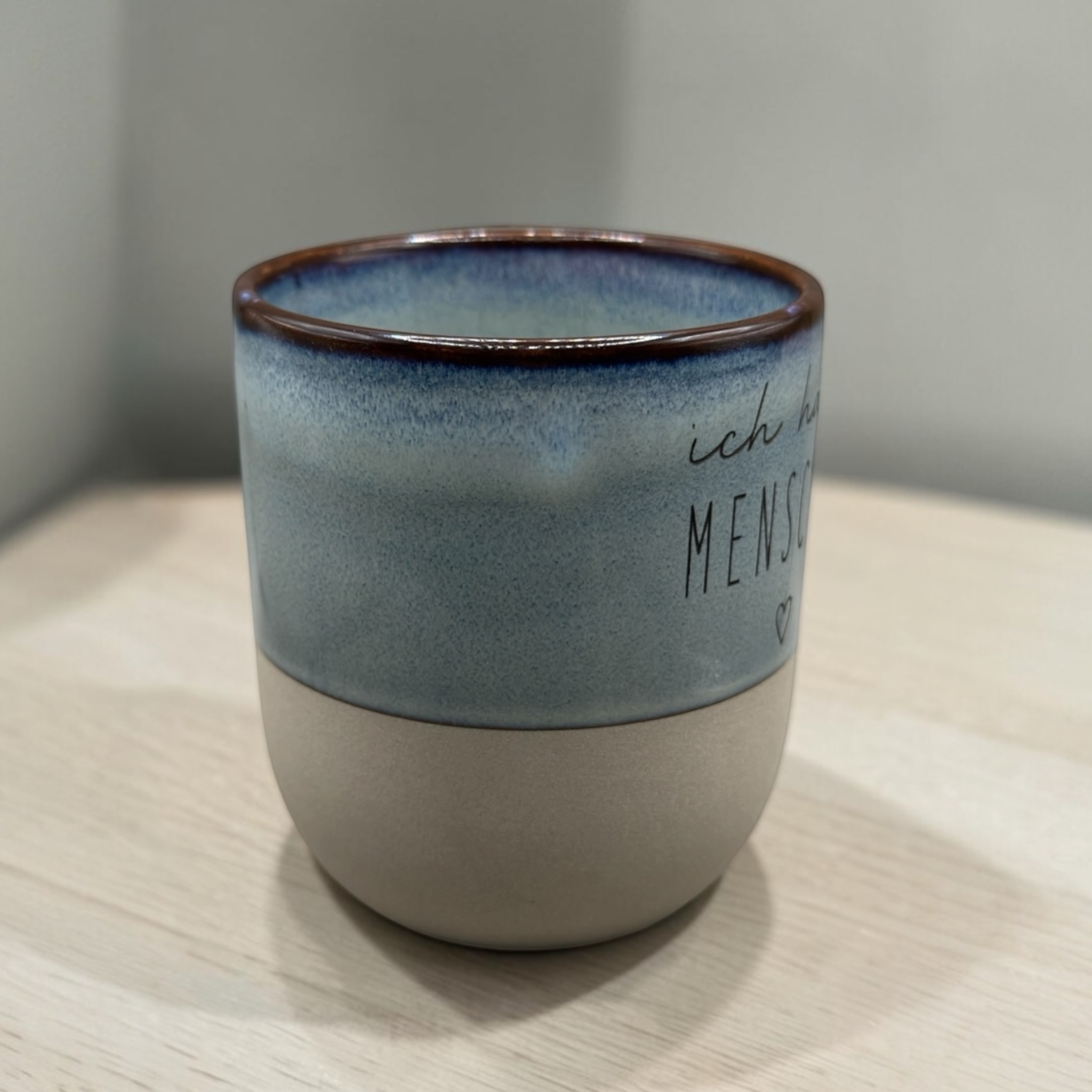 Keramiktasse mit Spruch – Ich hasse Menschen – Lustige Tasse für Morgenmuffel