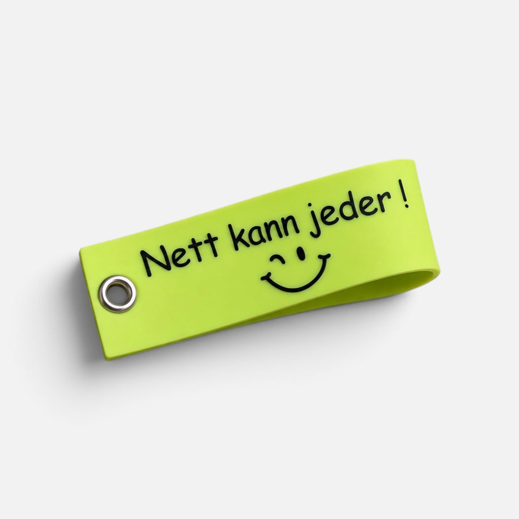 Lustige Schlüsselanhänger mit Spruch – 5 Designs und Farben