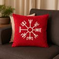 Wikinger Kissen Vegvisir – Nordischer Kompass Deko & Geschenk für Männer