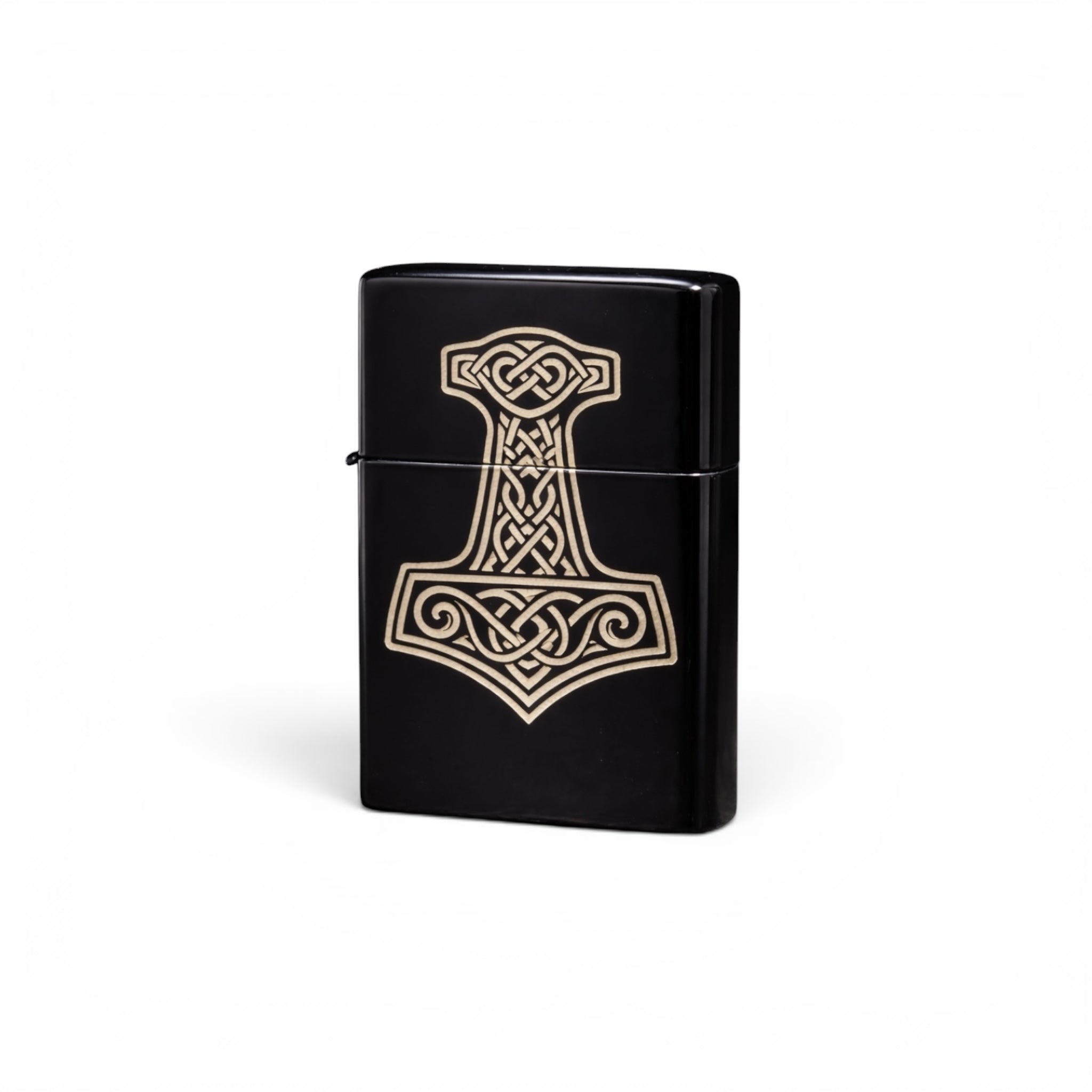 Wikinger Feuerzeug mit Gravur – Thors Hammer Mjölnir | Geschenk für Männer