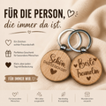 Holz-Schlüsselanhänger mit Gravur – Geschenk für besondere Menschen