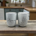Mama Tasse mit Herz Gravur – Keramikbecher Geschenk Muttertag & Geburtstag