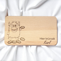 Frühstücksbrettchen personalisiert mit Name & Motiv – Kindergeschenk Einschulung & Geburtstag