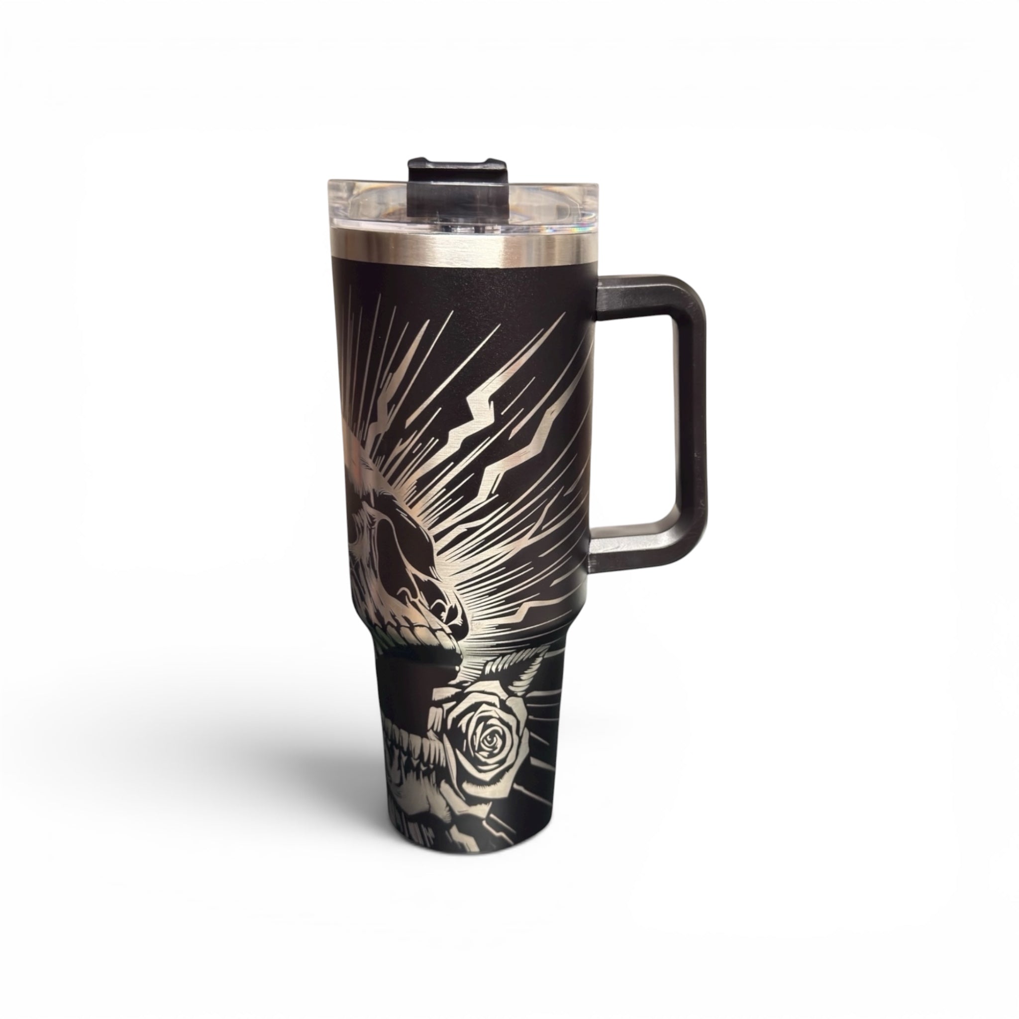 Skull Tumbler Edelstahl – Thermobecher Totenkopf 1200 ml | doppelwandig isoliert