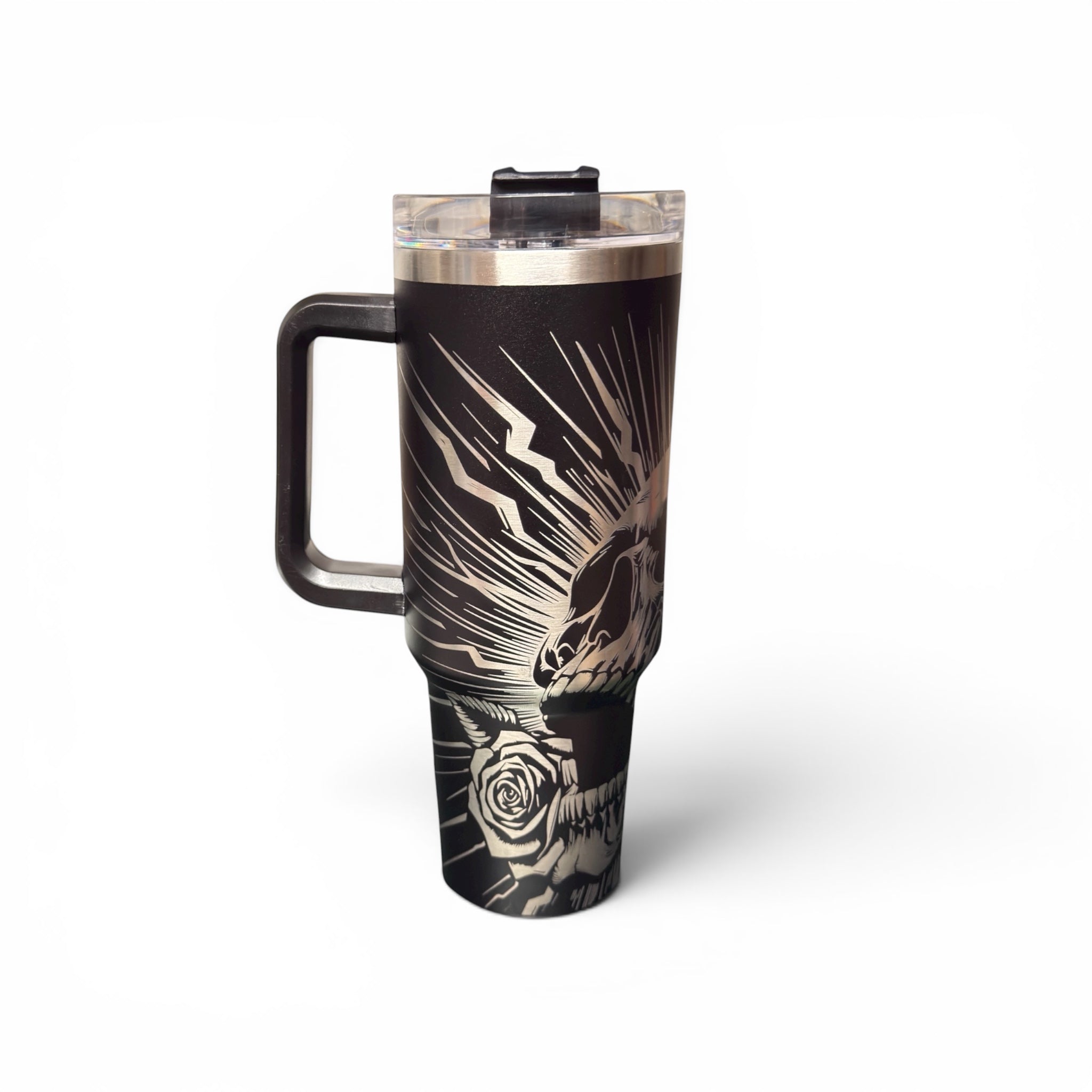 Skull Tumbler Edelstahl – Thermobecher Totenkopf 1200 ml | doppelwandig isoliert