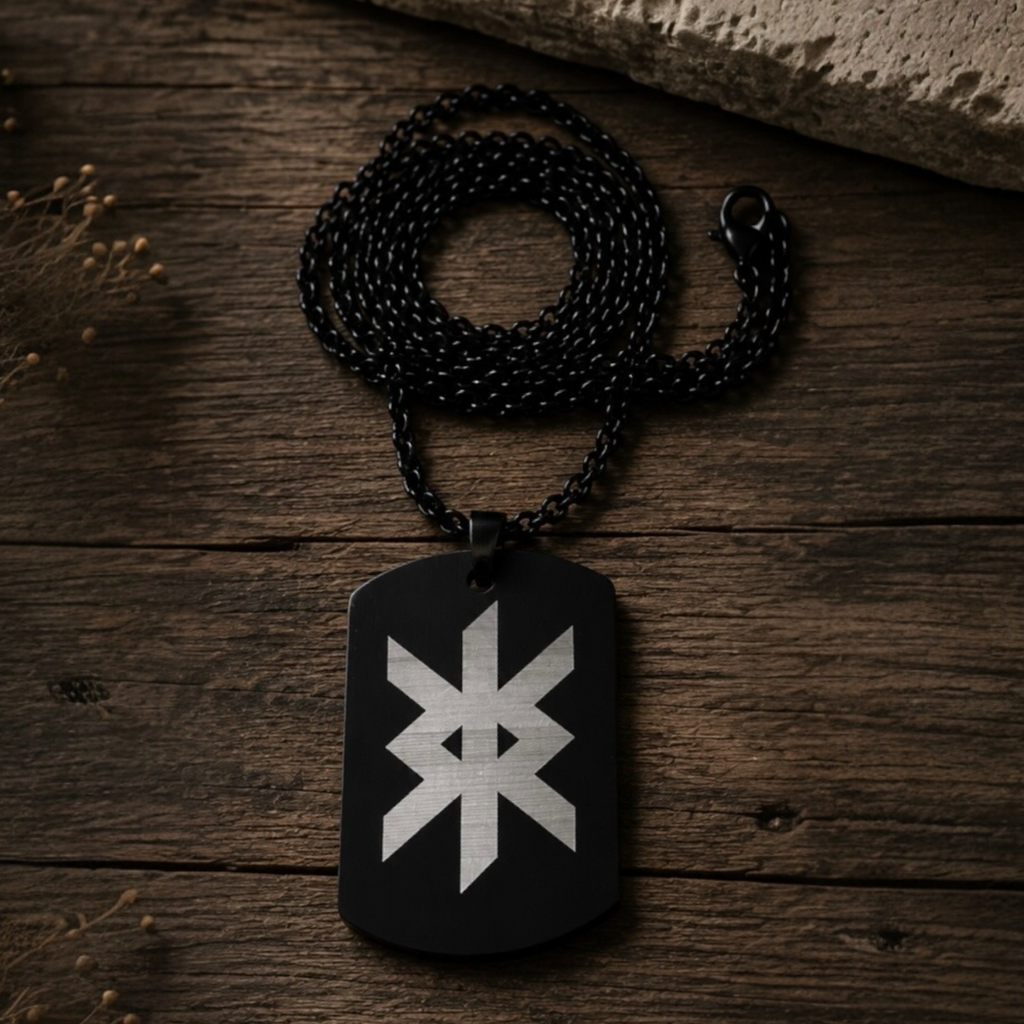 Runen Anhänger mit Kette – Nordischer Schmuck für Männer
